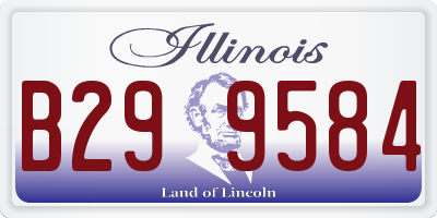 IL license plate B299584