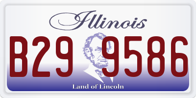 IL license plate B299586