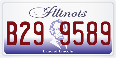 IL license plate B299589