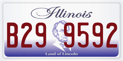 IL license plate B299592