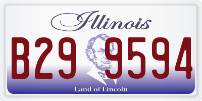 IL license plate B299594