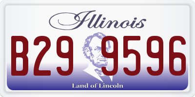 IL license plate B299596