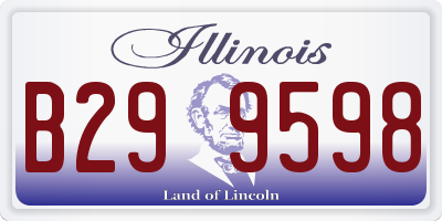 IL license plate B299598