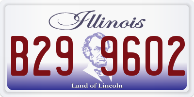 IL license plate B299602