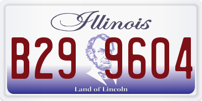 IL license plate B299604