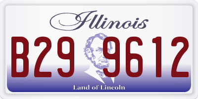 IL license plate B299612