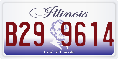 IL license plate B299614