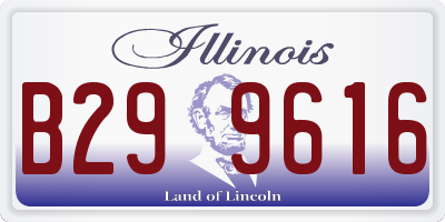 IL license plate B299616