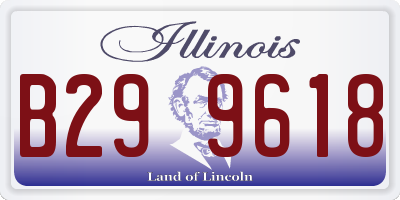 IL license plate B299618