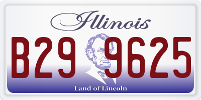 IL license plate B299625