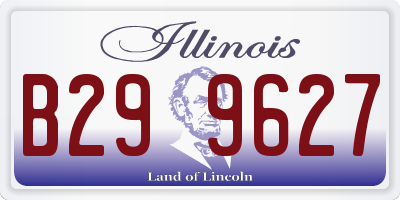 IL license plate B299627