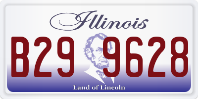 IL license plate B299628