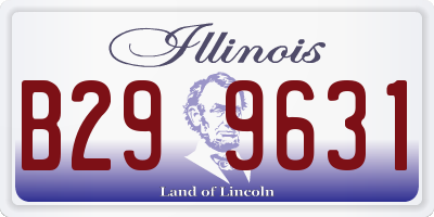 IL license plate B299631