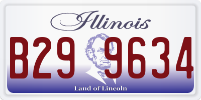 IL license plate B299634