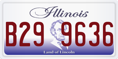 IL license plate B299636