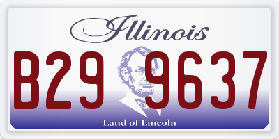 IL license plate B299637