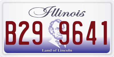 IL license plate B299641