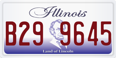 IL license plate B299645