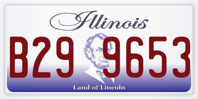 IL license plate B299653