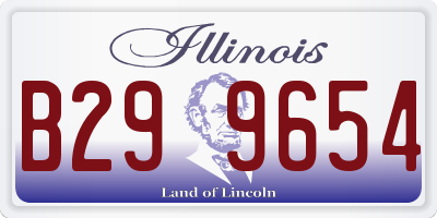 IL license plate B299654