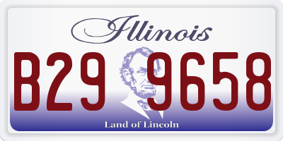 IL license plate B299658