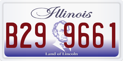 IL license plate B299661
