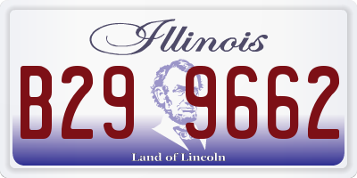 IL license plate B299662