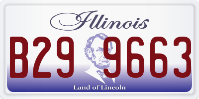 IL license plate B299663