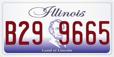 IL license plate B299665