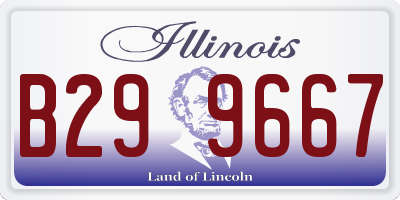IL license plate B299667