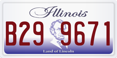 IL license plate B299671