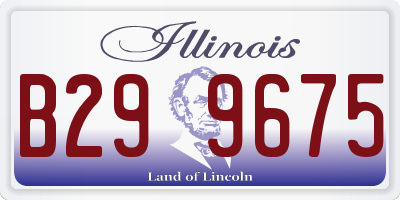 IL license plate B299675