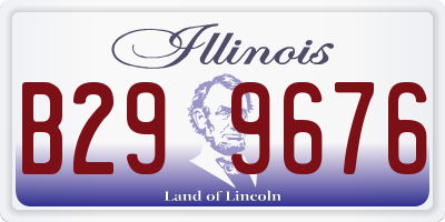 IL license plate B299676