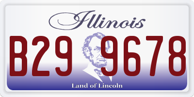 IL license plate B299678