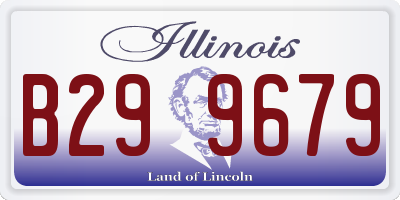 IL license plate B299679