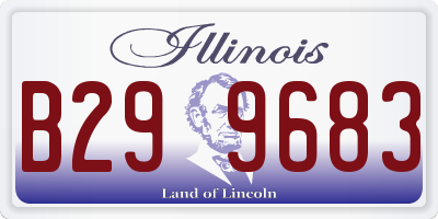 IL license plate B299683