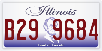 IL license plate B299684