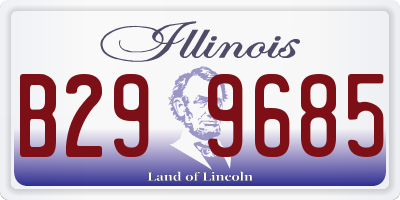 IL license plate B299685