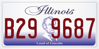 IL license plate B299687