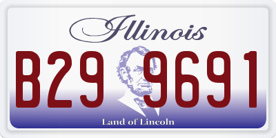 IL license plate B299691