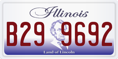 IL license plate B299692