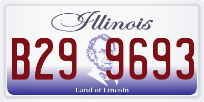 IL license plate B299693