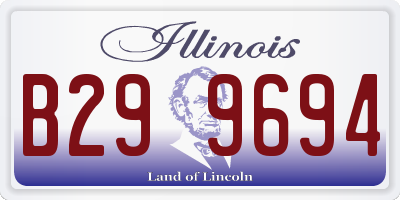 IL license plate B299694
