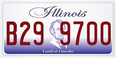 IL license plate B299700