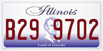 IL license plate B299702