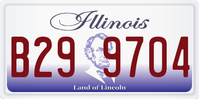 IL license plate B299704