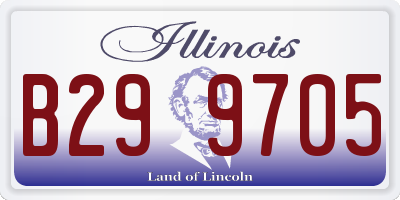 IL license plate B299705