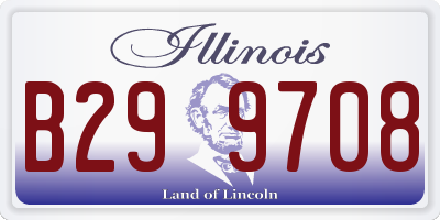 IL license plate B299708