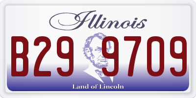IL license plate B299709