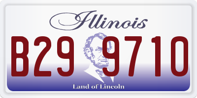IL license plate B299710